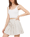 Vista adicional de Blusa M, Down Top Ladies Square Off Blanco - ADAMS