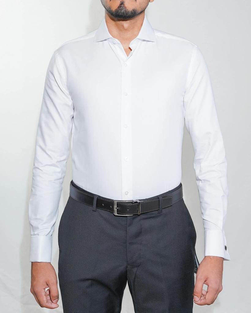 Vista adicional de Camisa Bruno Cassini Doble Puño Blanco Modelo 11701dc - ADAMS