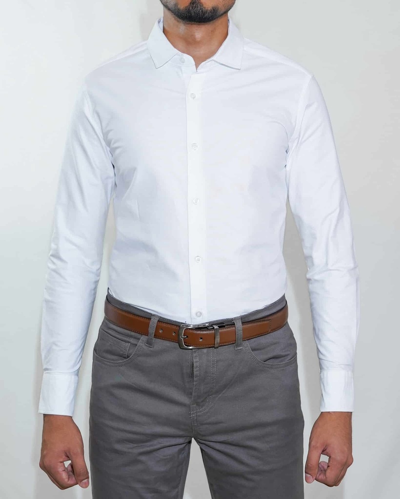 Vista adicional de Camisa Bruno Cassini French Shirt Blanco - ADAMS