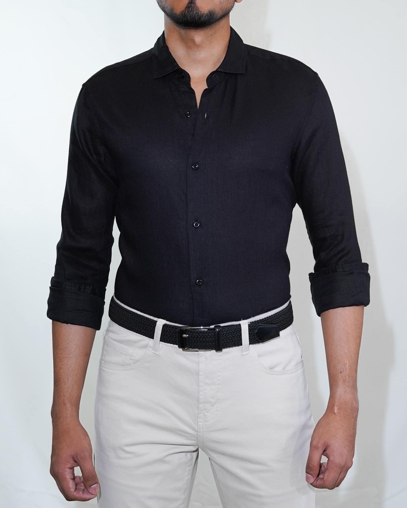 Vista adicional de Camisa Bruno Cassini Lino French Modelo 8020-3 - ADAMS