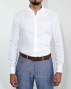 Vista adicional de Camisa Bruno Cassini Lino French Shirt Blanco - ADAMS