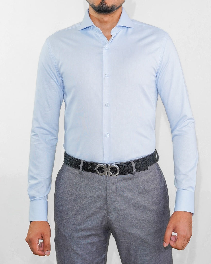 Vista adicional de Camisa Bruno Cassini Puño Sencillo Azul Claro Modelo Cm0005lbu - ADAMS