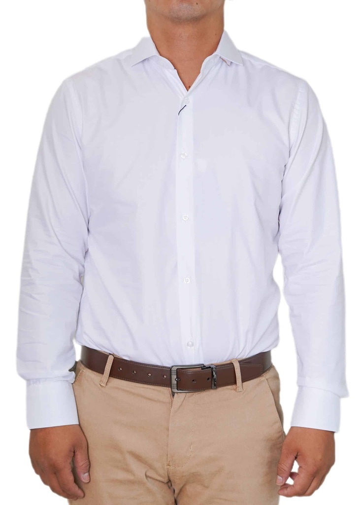 Vista adicional de Camisa Bruno Cassini Puño Sencillo Blanco Modelo 11701 - ADAMS