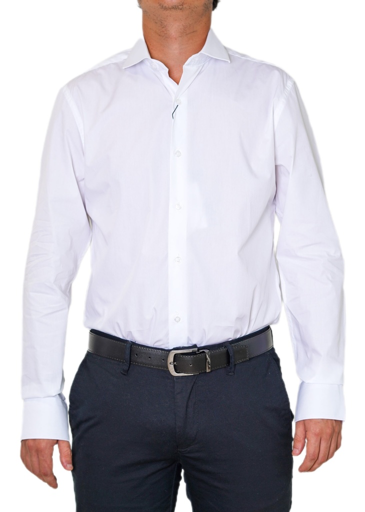 Vista adicional de Camisa Bruno Cassini Puño Sencillo Blanco Modelo A3025 - ADAMS