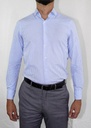 Vista adicional de Camisa Bruno Cassini Puño Sencillo Cuadros Celeste - ADAMS
