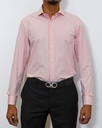 Vista adicional de Camisa Bruno Cassini Puño Sencillo Cuadros Orange - ADAMS