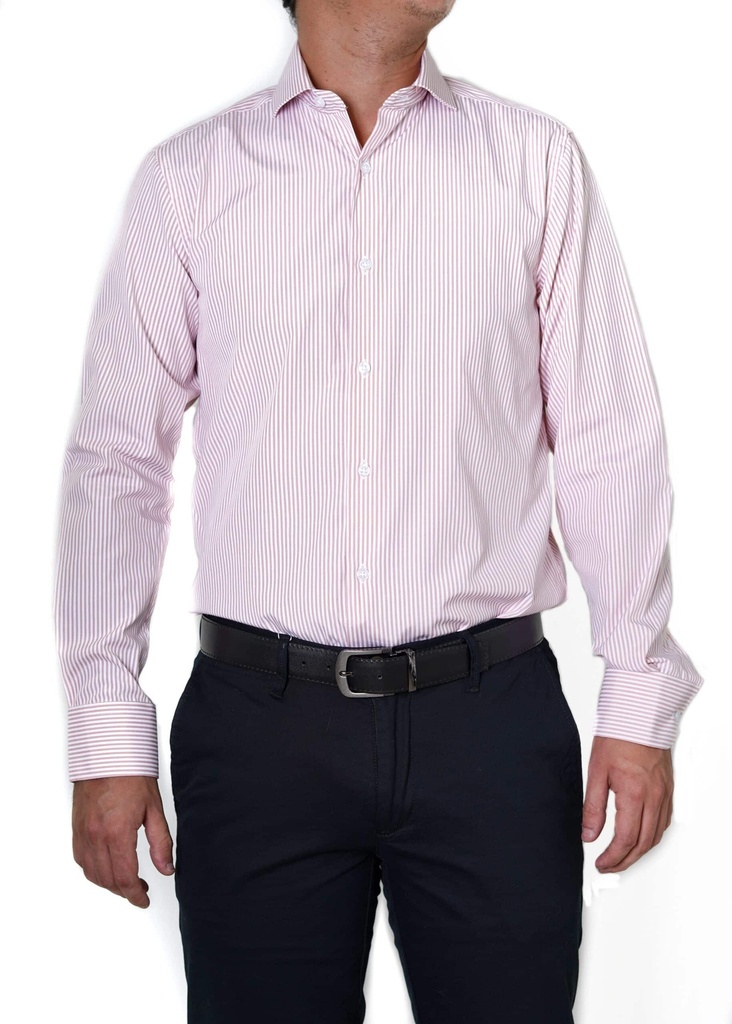 Vista adicional de Camisa Bruno Cassini Puño Sencillo Linen Orange - ADAMS