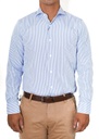 Vista adicional de Camisa Bruno Cassini Puño Sencillo Linen Sky - ADAMS