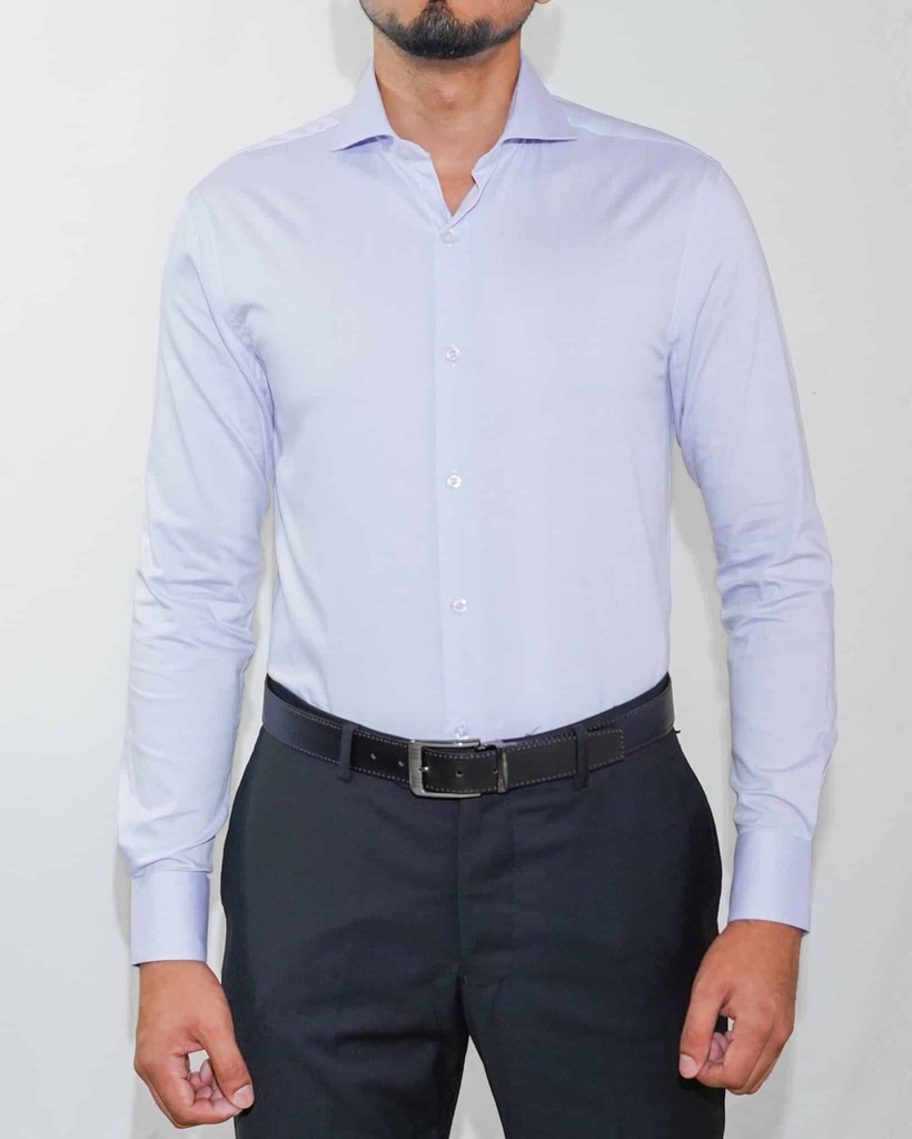 Vista adicional de Camisa Bruno Cassini Puño Sencillo Morado Modelo 1-18 - ADAMS