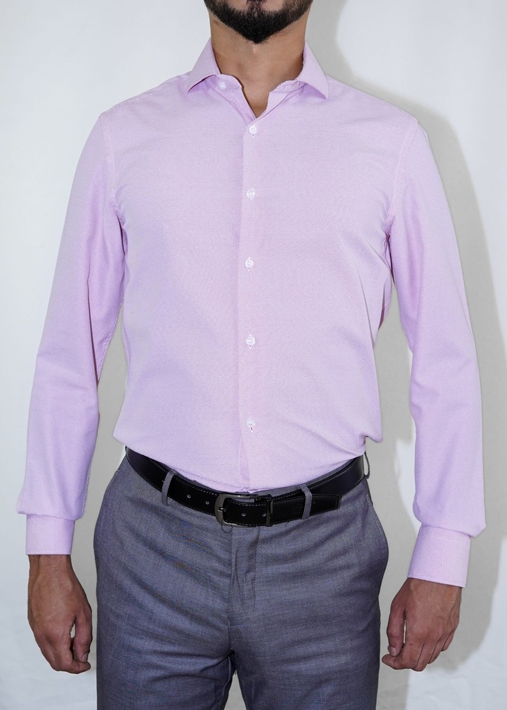 Vista adicional de [K820-6-17-S1] Camisa Bruno Cassini Puño Sencillo Rojo Point - ADAMS