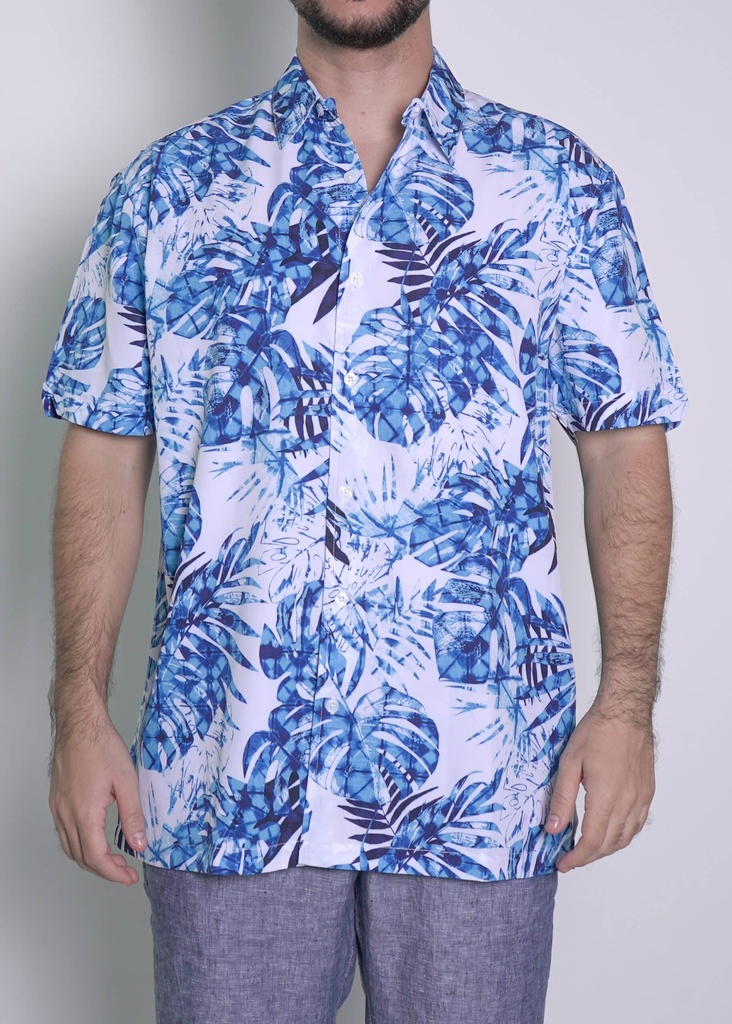 Vista adicional de Camisa Cubavera Manga Corta Bright Blanco Modelo Cuwsp007 - ADAMS
