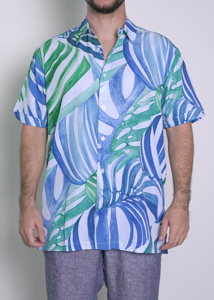 Vista adicional de Camisa Cubavera Manga Corta Delf - ADAMS
