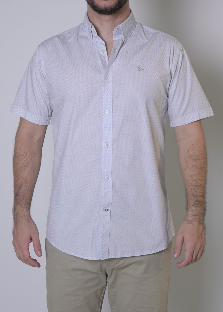 Vista adicional de [LBPC-A03-217S-GR/XL] Camisa Long Beach Manga Corta Gris - ADAMS