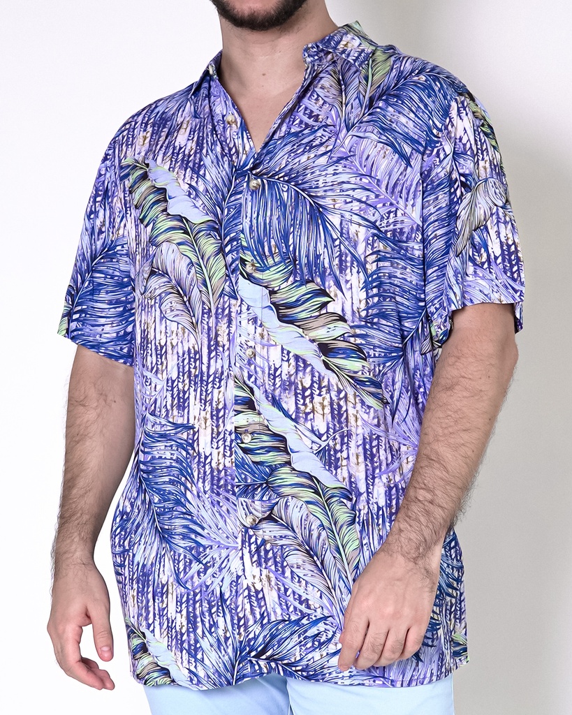Vista adicional de Camisa TED Lapidus Manga Corta Hombre Lt. Azul - ADAMS