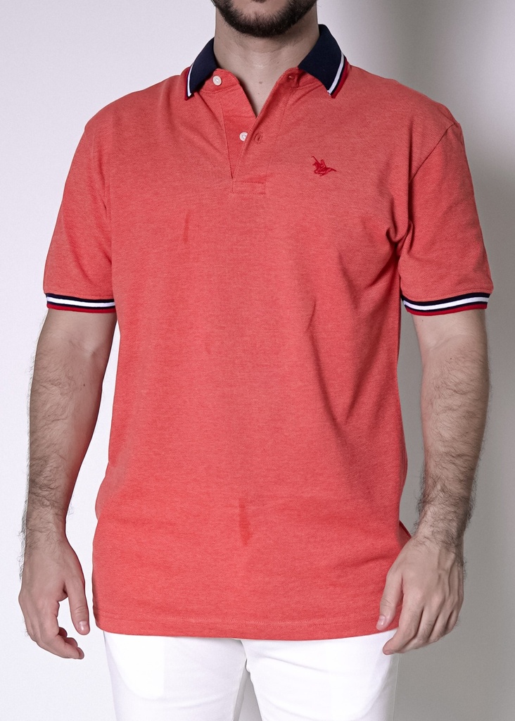 Vista adicional de [LBPC-A31-210S-RT/S] Camiseta Long Beach Polo Manga Corta Rust Modelo Lbpc-a31-210s-rt - ADAMS