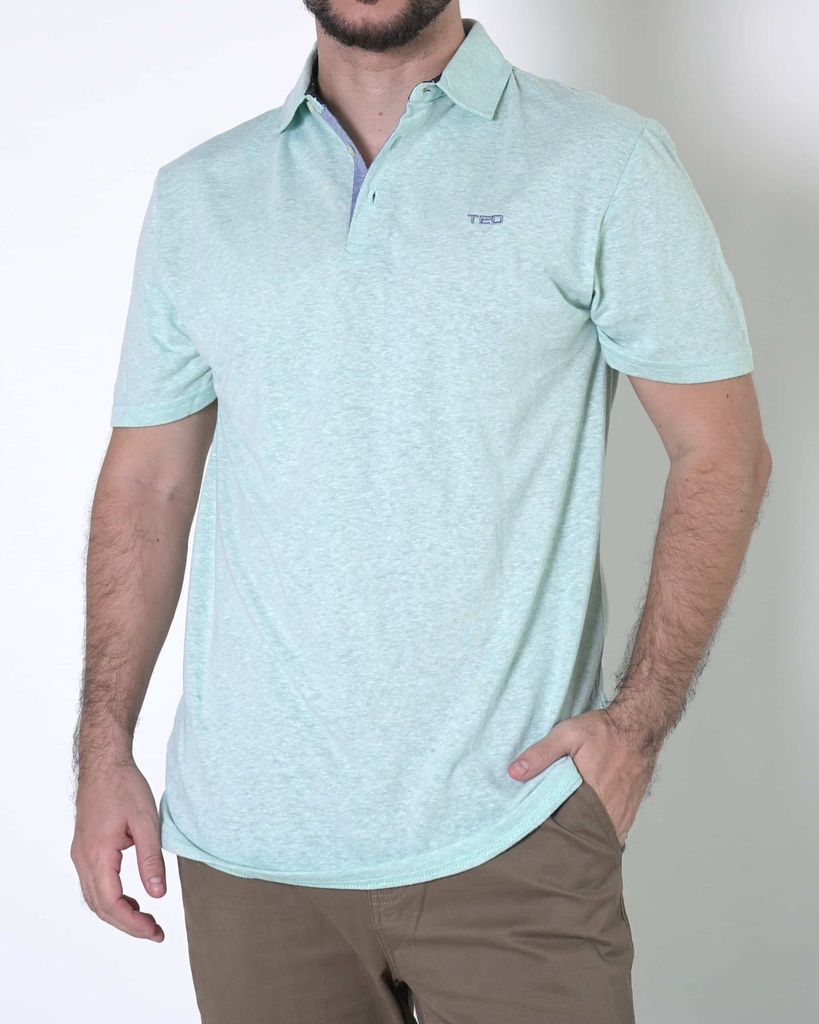 Vista adicional de Camiseta TED Lapidus Manga Corta Hombre Verde - ADAMS