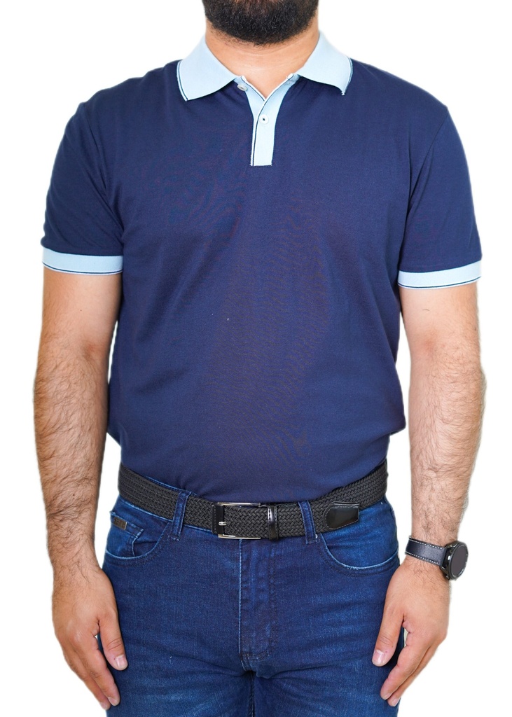 Vista adicional de Camiseta TED Lapidus Polo Azul Marino - ADAMS