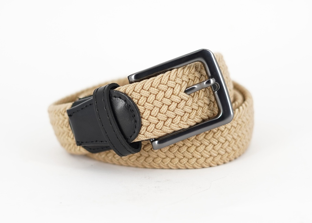 Vista adicional de [CIN-C-BG] Cinturon Bruno Cassini Elastic Beige - ADAMS