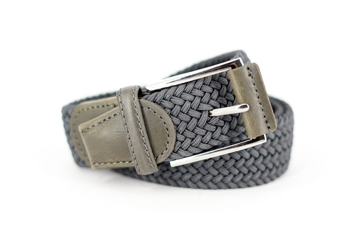 Vista adicional de [CIN-C-GR] Cinturon Bruno Cassini Elastic Gris - ADAMS
