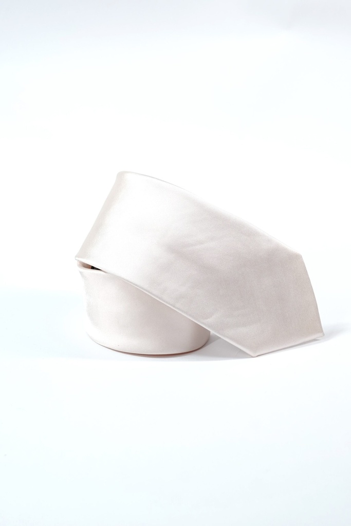 Vista adicional de Corbata Bruno Cassini Blanco Bone - ADAMS