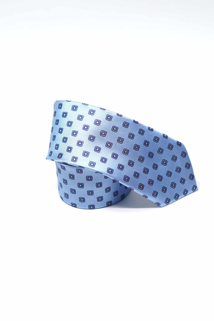 Vista adicional de Corbata Bruno Cassini Celeste Modelo Mf8997 38 - ADAMS