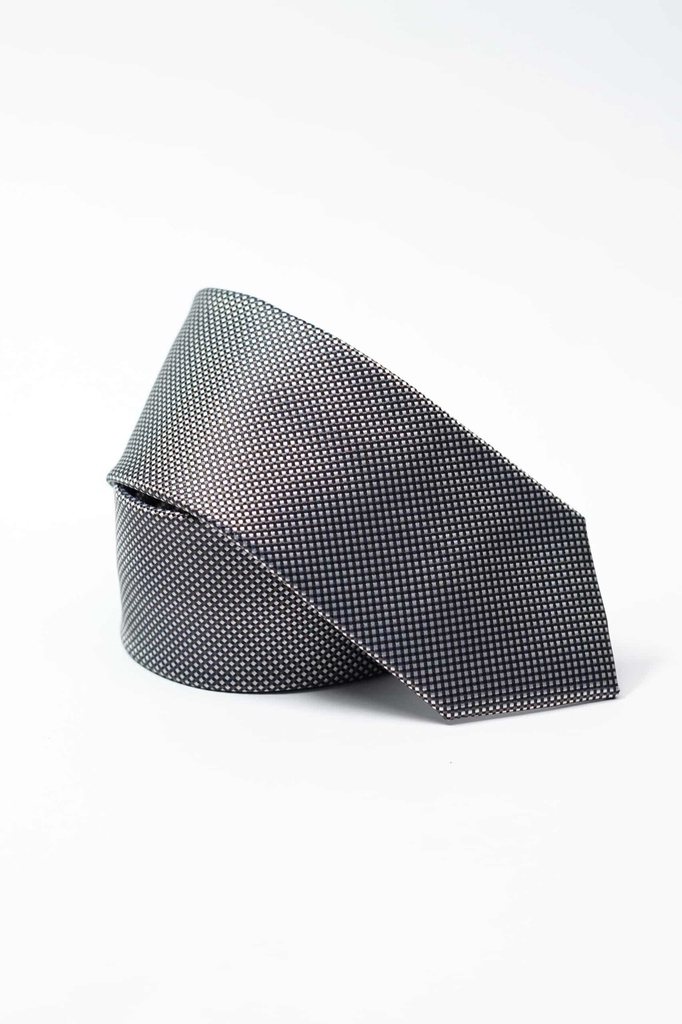 Vista adicional de Corbata Bruno Cassini Coffee Blanco - ADAMS