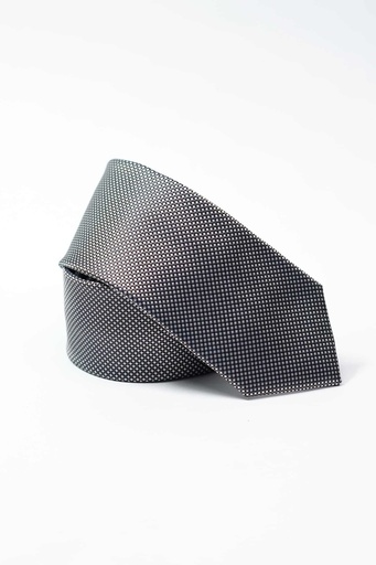 Vista adicional de Corbata Bruno Cassini Coffee Blanco - ADAMS