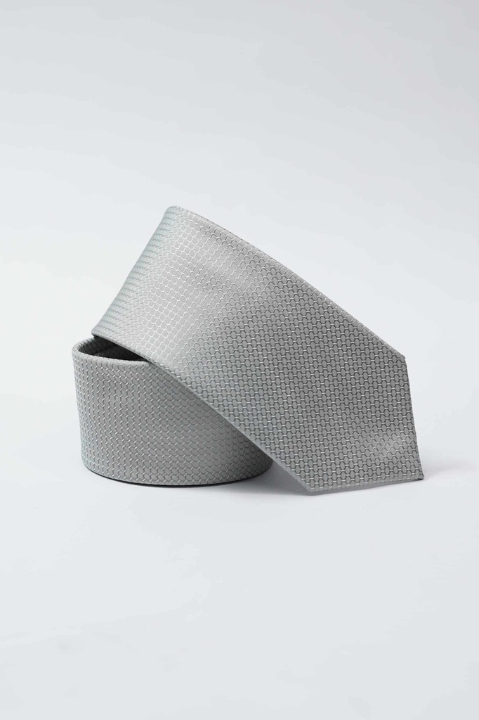Vista adicional de Corbata Bruno Cassini Metal Gris - ADAMS