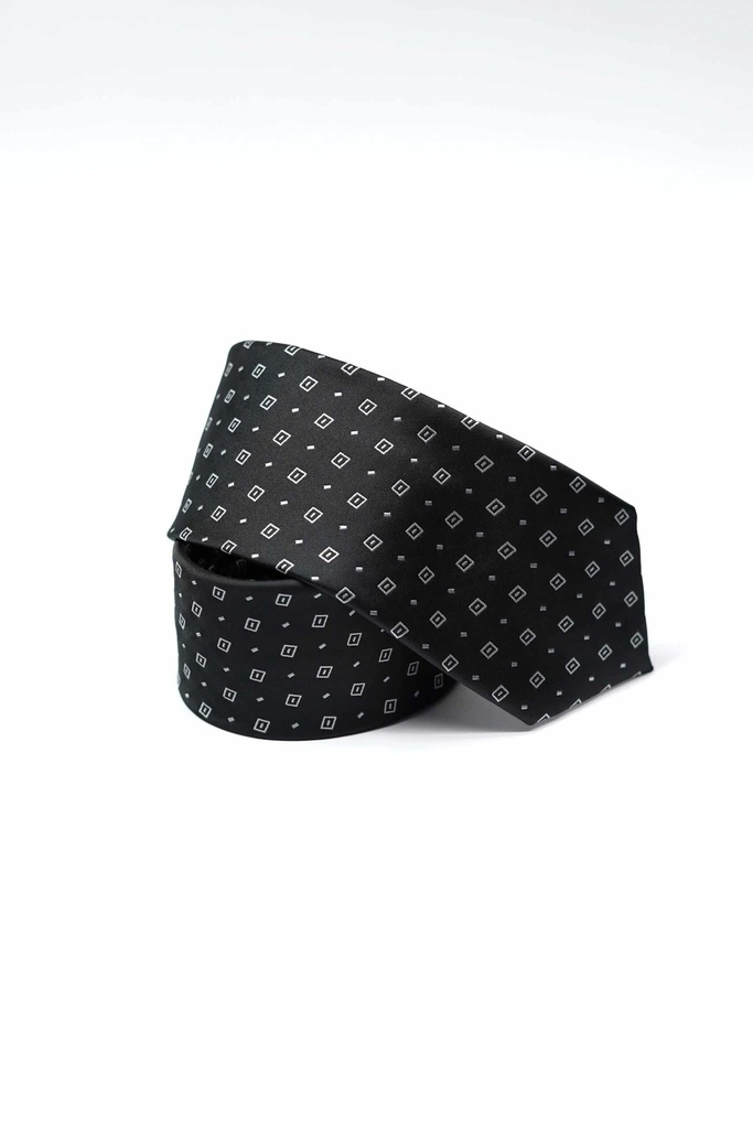 Vista adicional de Corbata Bruno Cassini Negro Modelo Mf7984 10 - ADAMS