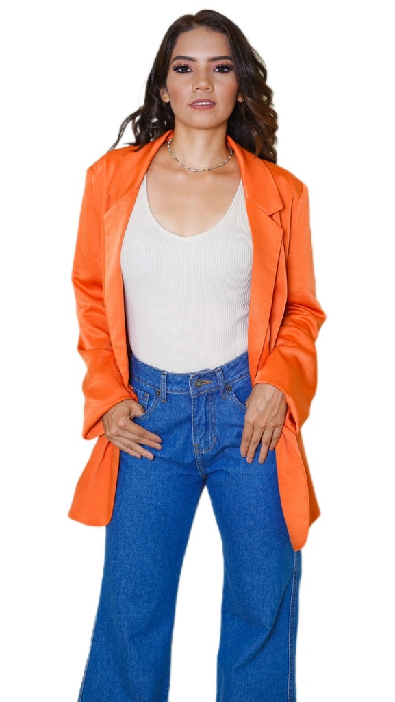 Vista adicional de Oversized Blazer Orange - ADAMS