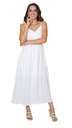Vista adicional de Vestido Lace Trim Detailed With Back Elasti Blanco - ADAMS