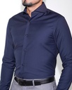 Vista adicional 2 de Camisa Bruno Cassini Puño Sencillo Marino - ADAMS