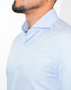 Vista adicional 3 de Camisa Bruno Cassini Puño Sencillo Celeste Modelo 4s22026-2 - ADAMS