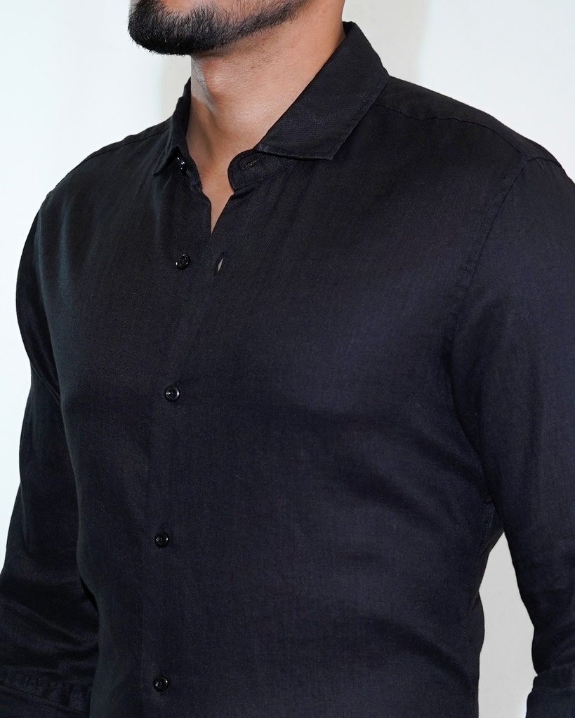 Vista adicional 2 de Camisa Bruno Cassini Lino French Modelo 8020-3 - ADAMS