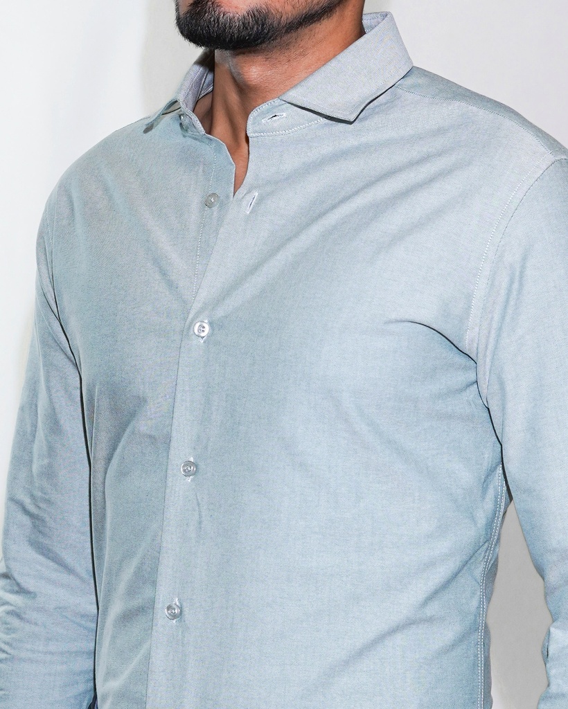 Vista adicional 2 de Camisa Bruno Cassini French Shirt Mint - ADAMS
