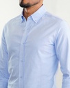 Vista adicional 2 de Camisa Bruno Cassini Normal Shirt Celeste Modelo Cm0042mbu - ADAMS