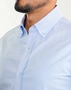 Vista adicional 3 de Camisa Bruno Cassini Normal Shirt Celeste Modelo Cm0042mbu - ADAMS