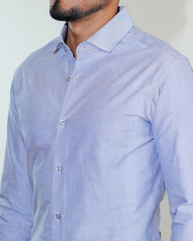 Vista adicional 2 de Camisa Bruno Cassini French Shirt Azul - ADAMS