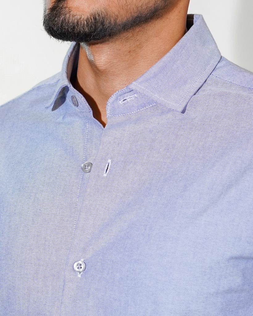 Vista adicional 3 de Camisa Bruno Cassini French Shirt Azul - ADAMS