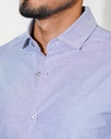 Vista adicional 3 de Camisa Bruno Cassini French Shirt Azul - ADAMS