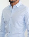 Vista adicional 2 de Camisa Bruno Cassini French Shirt Celeste Modelo Cm0044lbu - ADAMS