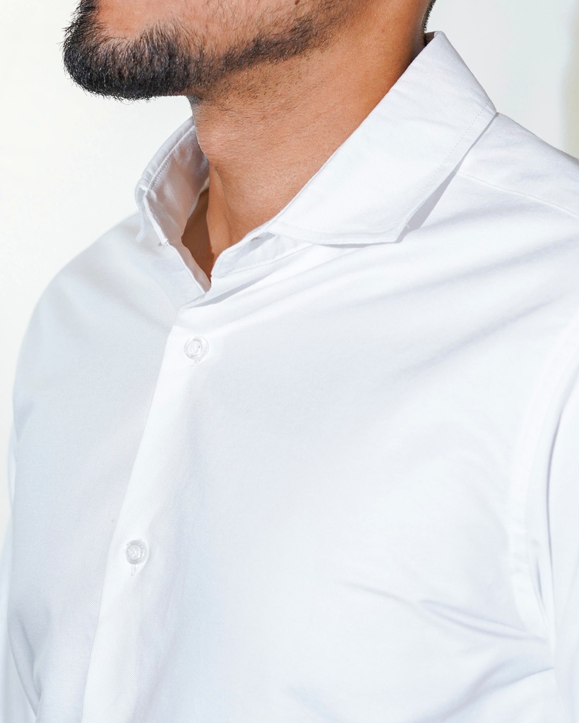 Vista adicional 3 de Camisa Bruno Cassini French Shirt Blanco - ADAMS