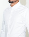Vista adicional 2 de Camisa Bruno Cassini Normal Shirt Blanco - ADAMS