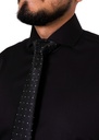 Vista adicional 2 de Camisa Bruno Cassini Puño Sencillo Negro Modelo 17605 - ADAMS