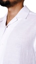 Vista adicional 2 de Camisa Cubavera Manga Corta Brilliant Blanco Modelo Cuwfc021 - ADAMS
