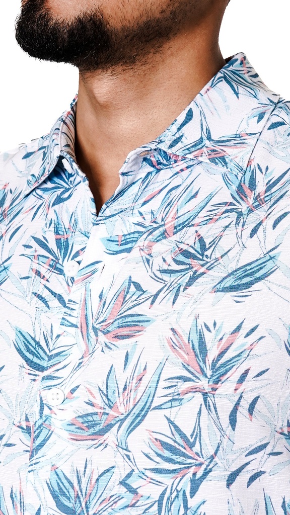 Vista adicional 2 de H. CAMISA CUBAVERA M/C P/CABALLERO BRILLIANT WHITE - ADAMS