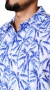 Vista adicional 2 de Camisa Cubavera Manga Corta Brilliant Blanco Modelo Cuw - ADAMS