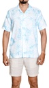 Vista adicional 3 de Camisa Cubavera Manga Corta Lino Aqua Esque - ADAMS