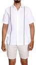 Vista adicional 3 de H. CAMISA CUBAVERA M/C P/CABALLERO BRILLIANT WHITE - ADAMS