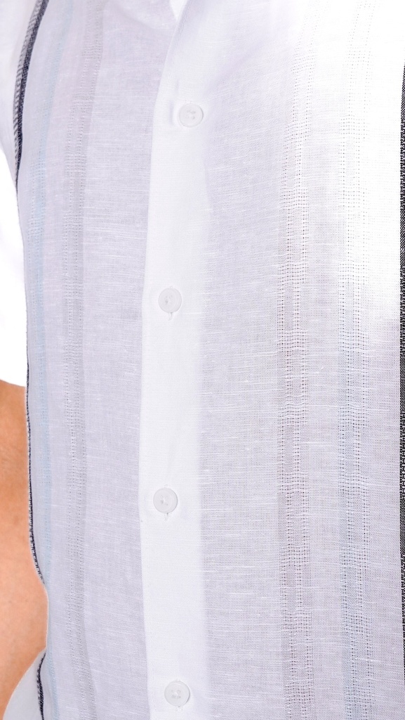 Vista adicional 5 de H. CAMISA CUBAVERA M/C P/CABALLERO BRILLIANT WHITE - ADAMS